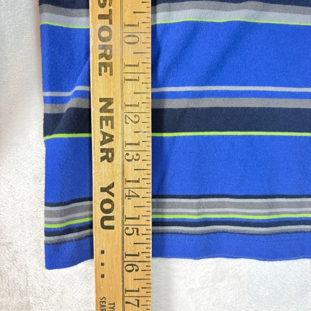 Gap Gymboree Long Sleeve Shirts Kid 4T Blue Green Camo Striped Excellent 2pc Lot